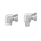 Pipe Swivel - NPT/NPTF to NPSM Swivel - 90 Elbow